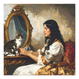 Foto La dama y su gato - Un periodista victoriano etern