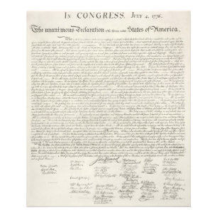 Foto La Declaración de Independencia de Estados Unidos