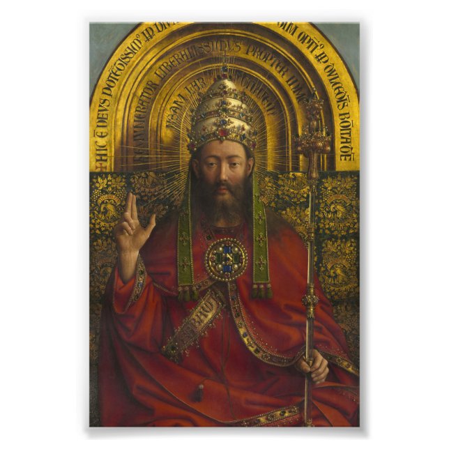 Foto La deidad se apoderó, Cristo, el retablo de Gante (Frente)