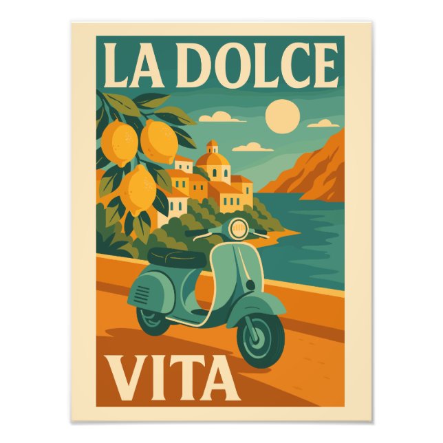 Foto La Dolce Vita – Retro Italian Coast Travel (Frente)