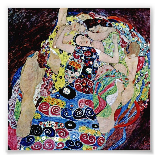 Foto La doncella de Gustav Klimt, art nouveau, art deco (Frente)