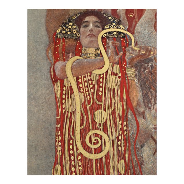 Foto La famosa pintura de Gustav Klimt's Hygieia. (Frente)