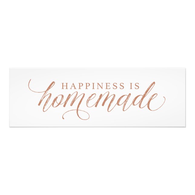 Foto La felicidad es la impresión casera (Frente)