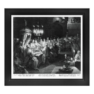 Foto La fiesta de Belshazzar del grabador Jan Muller