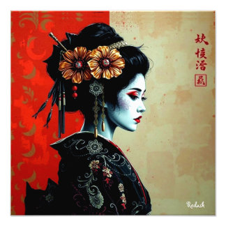 Foto La Flor de Geisha – Elegancia Japonesa Atemporal