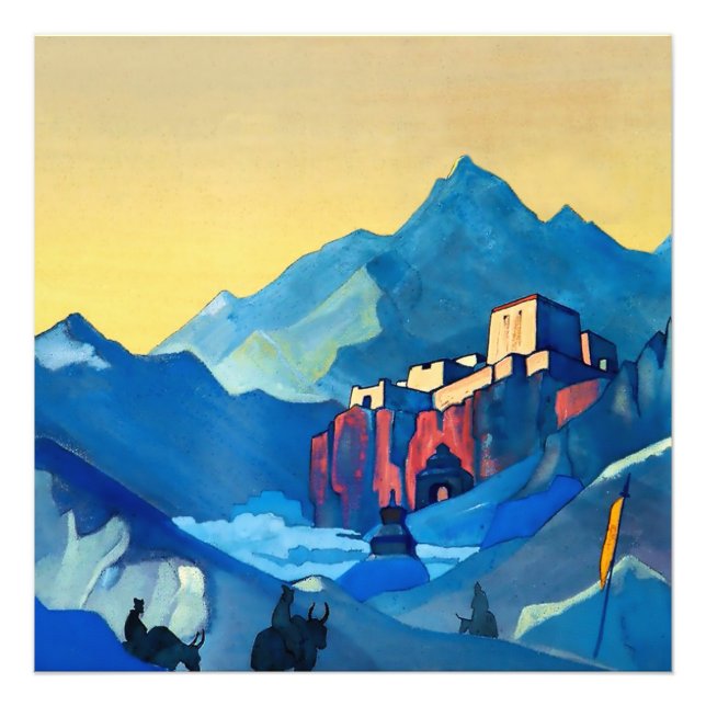 Foto "La fortaleza del espíritu" por Nicholas Roerich (Frente)
