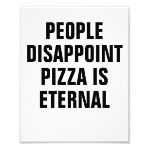 Foto La gente decepciona la pizza es eterna