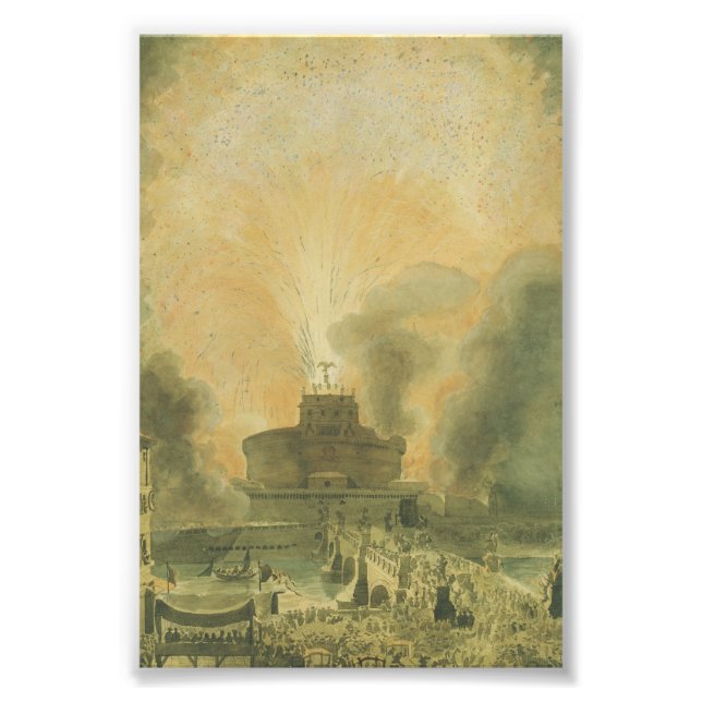 Foto La Girandola en el Castel Sant'Angelo (Frente)