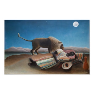 Foto La gitana durmiente Henri Rousseau
