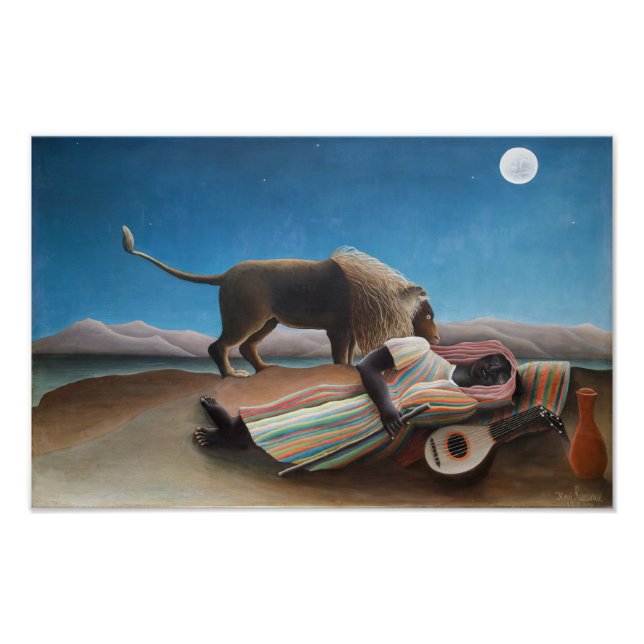 Foto La gitana durmiente | Henri Rousseau | (Frente)