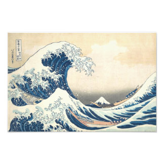 Foto La gran ola del arte japonés Kanagawa Ukiyo-e