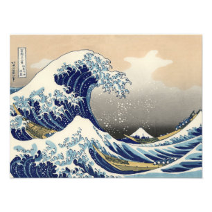 Foto La Gran Ola frente a Kanagawa Hokusai