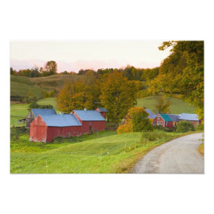 Foto La granja Jenne en Woodstock, Vermont. Otoño.