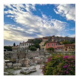 Foto La hermosa y colorida Atenas