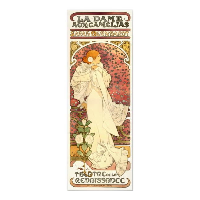 Foto La imagen de Alphonse Mucha Lady of the Camelias (Frente)