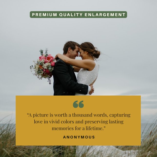 Foto La impresión de "Voto eterno" | Personalizado 8x10 (Don't let your wedding stay on a hard drive.)