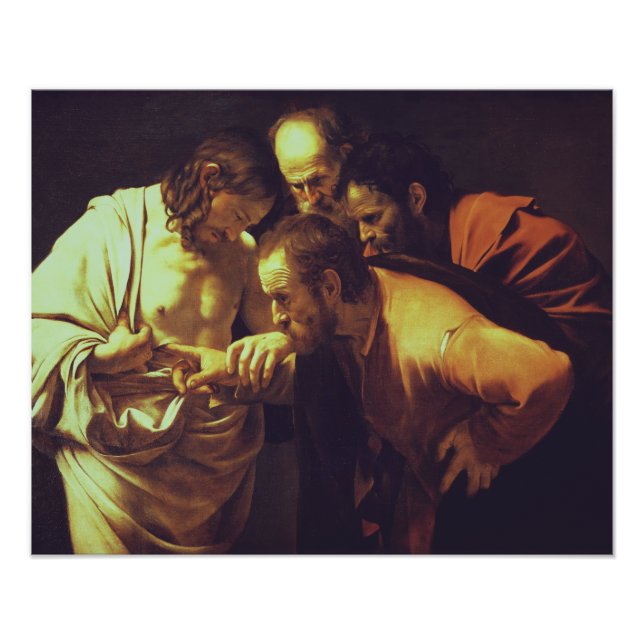 Foto La incredulidad de Santo Tomás por Caravaggio (Frente)