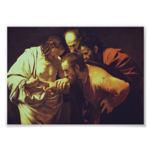 Foto La incredulidad de Santo Tomás por Caravaggio