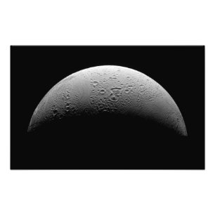 Foto La luna Enceladus de Saturn