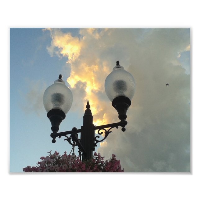 Foto La luz de Washington Iowa y las nubes de tormenta (Frente)