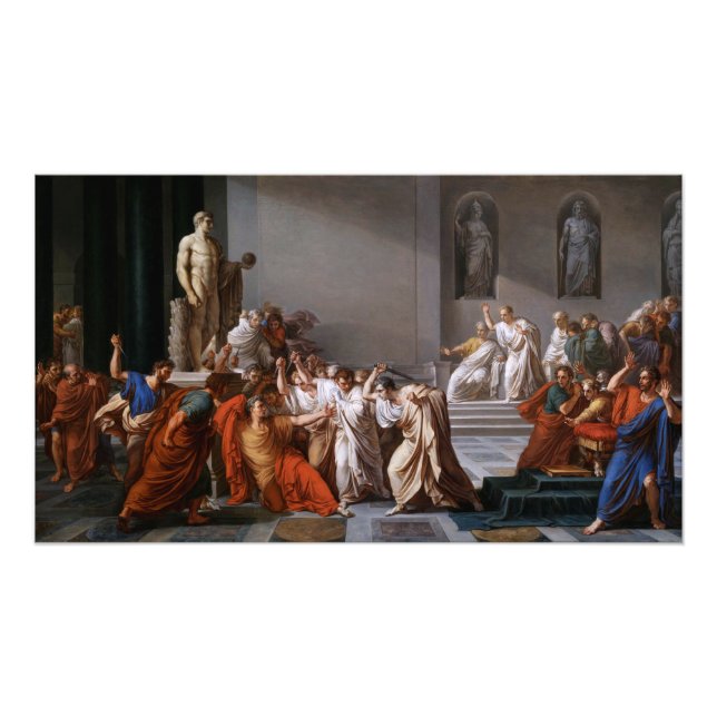 Foto La morte di Cesare por Vincenzo Camuccini (Frente)