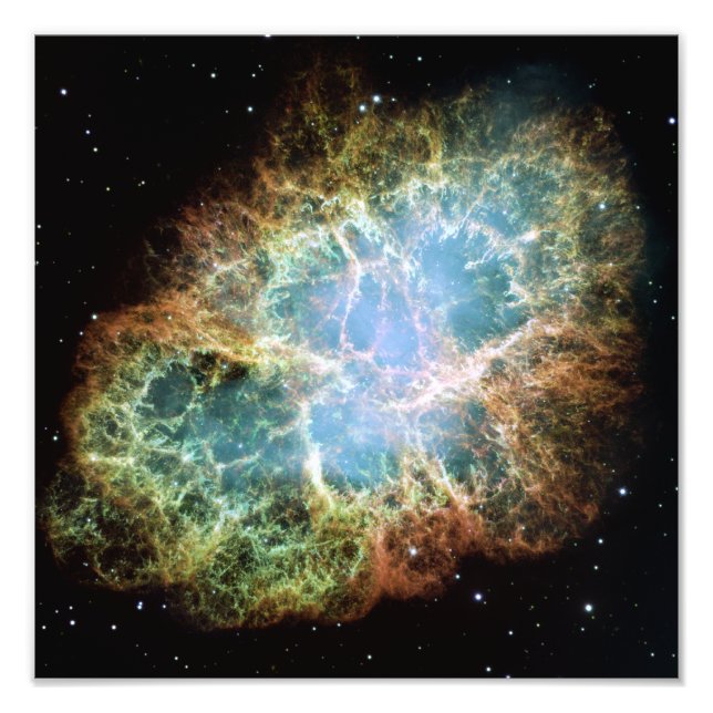 Foto La nebulosa cangrejo (telescopio hubble) (Frente)