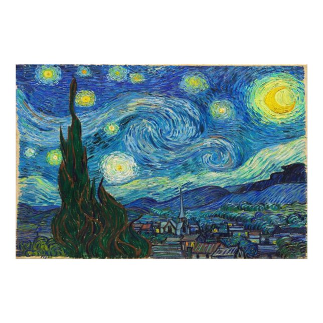 Foto La noche estrellada de Vincent van Gogh (Frente)