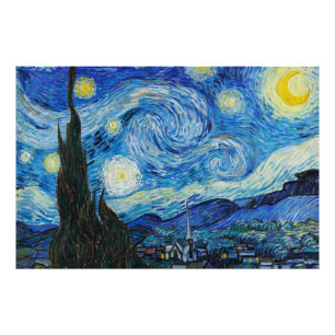 Foto La noche estrellada de Vincent Van Gogh (1889)