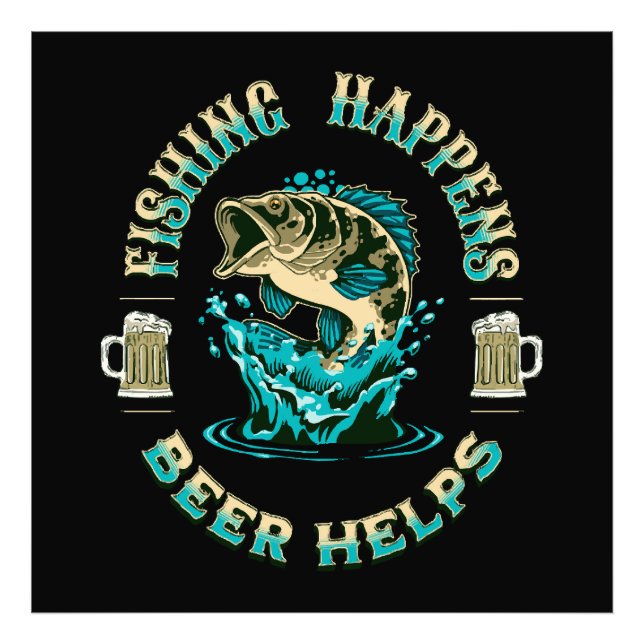Foto La pesca sucede. ¡La cerveza ayuda! (Frente)