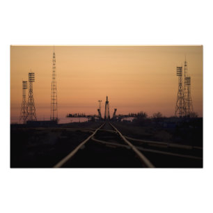 Foto La plataforma de lanzamiento de Soyuz