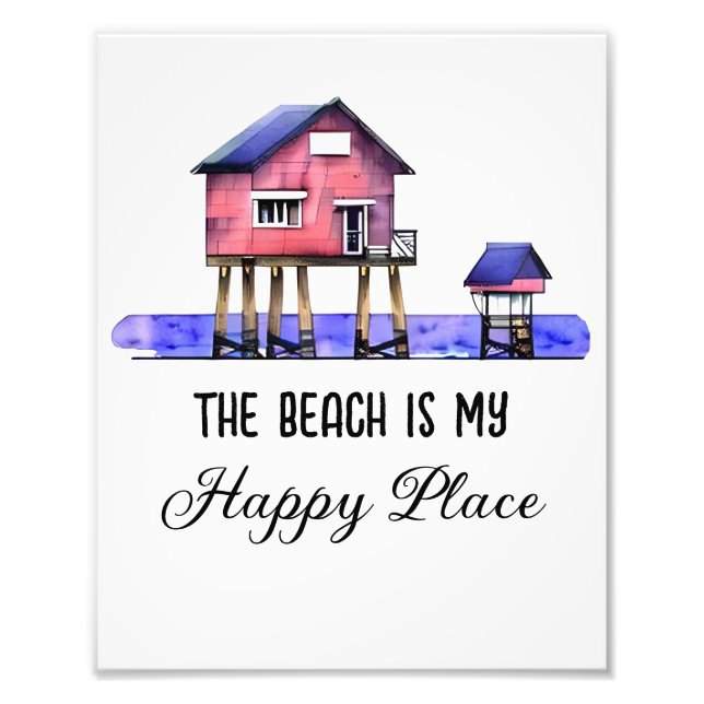 Foto La playa es mi lugar feliz (Frente)