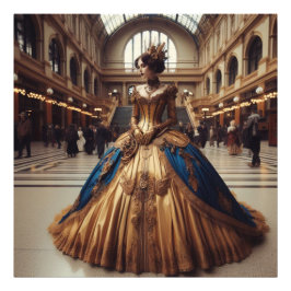 Foto La princesa de oro Steampunk Victorian Industrial