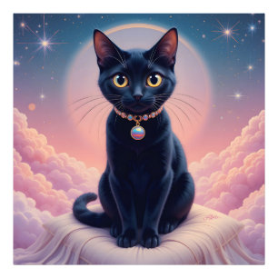 Foto La Reina Del Cielo De Gatos Negros