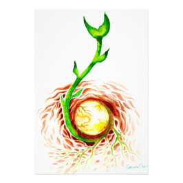 Foto La semilla de la impresión de lienzo de poster de 