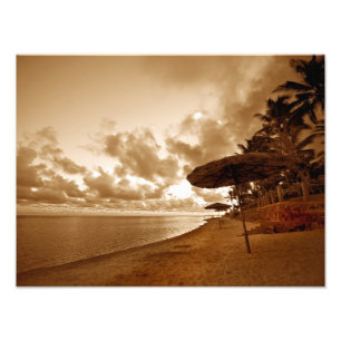 Foto La sepia entonó escena de la playa