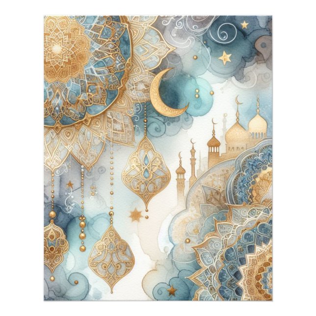 Foto La Serenidad de la Mezquita Luz Luna para el Ramad (Frente)