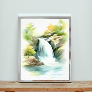 Foto La serenidad en cascada: una cascada impresionante