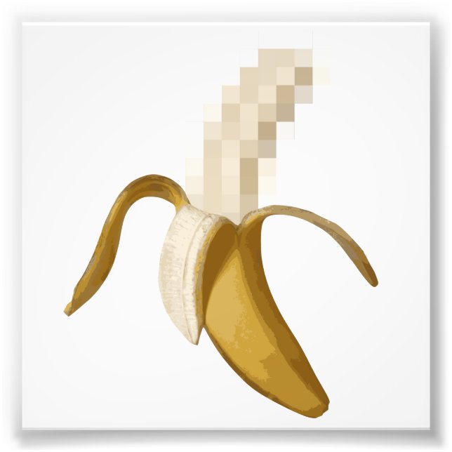 Foto La sucia censura a la banana pelada (Frente)