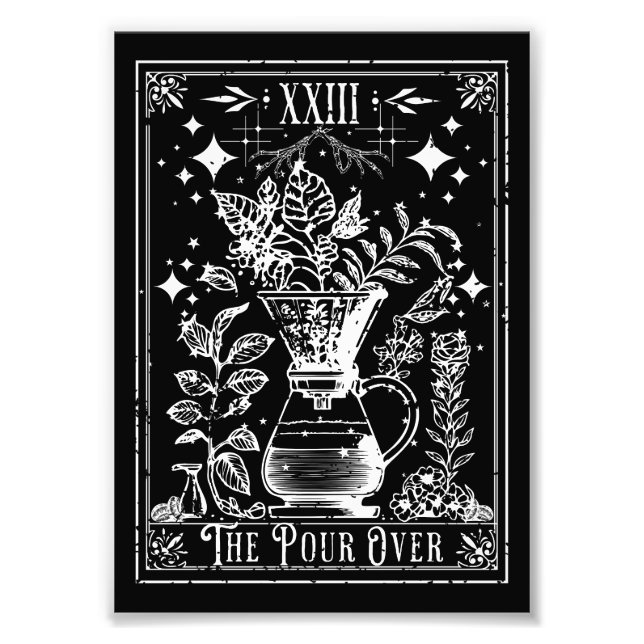 Foto La Tarjeta de Tarot de Café de Vertido (Frente)