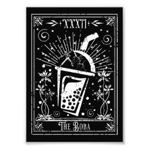 Foto La tarjeta de tarot de té Boba