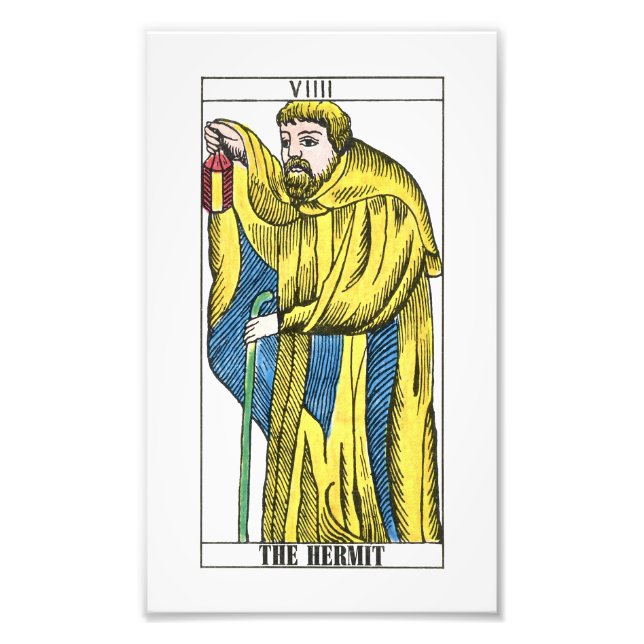 Foto La tarjeta tarot de Hermit (Frente)