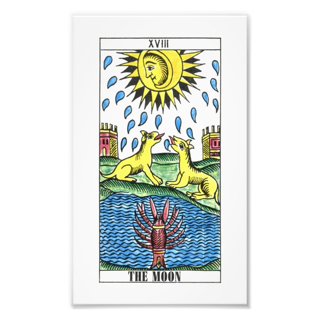 Foto La tarjeta Tarot de la Luna (Frente)