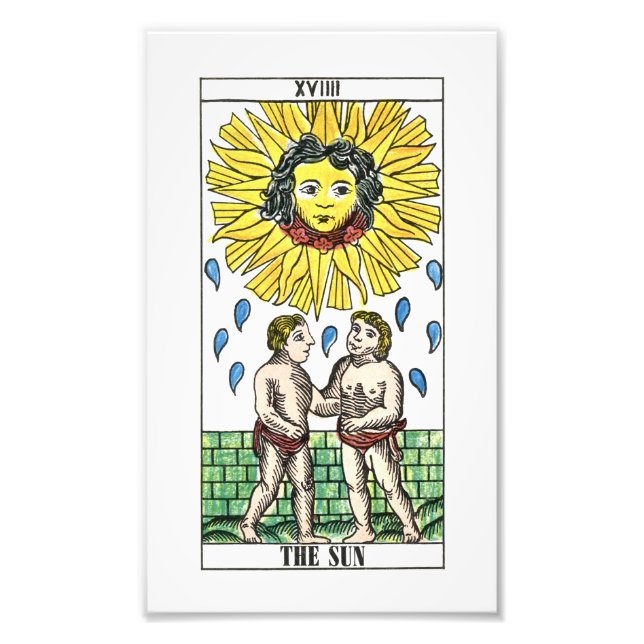 Foto La tarjeta Tarot de Sun (Frente)