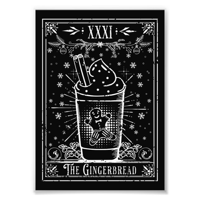 Foto La tarjeta Tarot Latte Gingerbread (Frente)