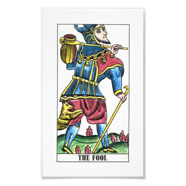 Foto La tarjeta Tarot para tontos o bufones (Frente)