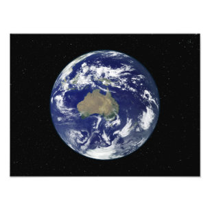 Foto La tierra completamente encendida se centró en