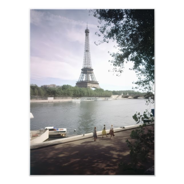 Foto La Torre Eiffel. París, hacia 1960. (Frente)