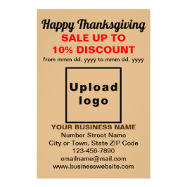 Foto La venta de Acción de Gracias en Light Brown