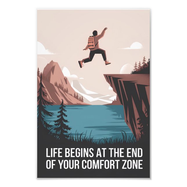 Foto La vida comienza al final de tu zona de confort (Frente)