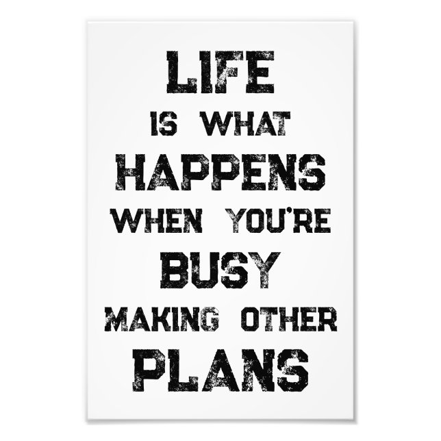 Foto La Vida Es... Cita motivacional divertida (Frente)